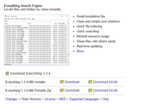 Everything は Windows でファイルやフォルダーを即座に見つける素晴らしいユーティリティです